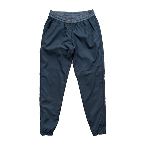 Nike Joggers Lined Mens Small Lightweight Black ankle zip textured lining 647851 - Picture 1 of 8